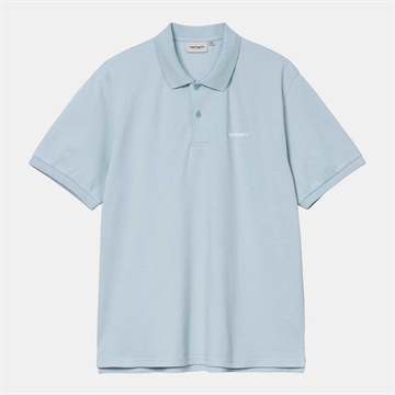 Carhartt WIP Carhartt Polo s/s Blue Fog / White